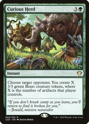 Curious Herd [Commander 2020] - Rocket TCG