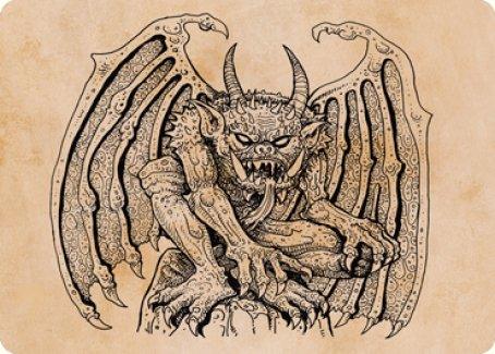 Cloister Gargoyle (Showcase) Art Card [Dungeons & Dragons: Adventures in the Forgotten Realms Art Series] - Rocket TCG