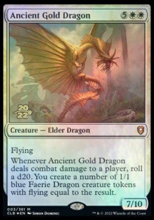 Ancient Gold Dragon [Commander Legends: Battle for Baldur's Gate Prerelease Promos] - Rocket TCG