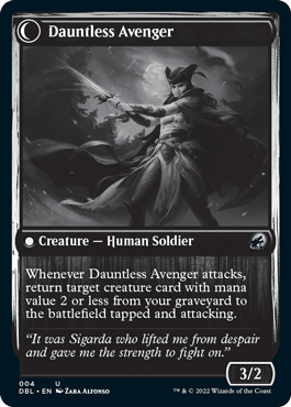 Bereaved Survivor // Dauntless Avenger [Innistrad: Double Feature] - Rocket TCG
