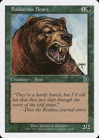 Balduvian Bears [Deckmasters] - Rocket TCG