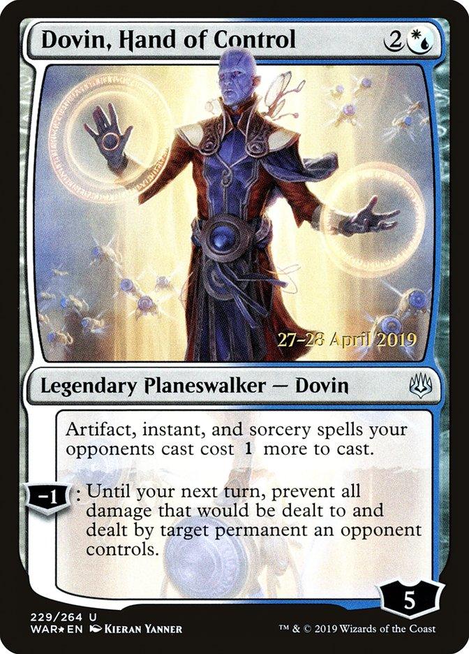 Dovin, Hand of Control [War of the Spark Prerelease Promos] - Rocket TCG