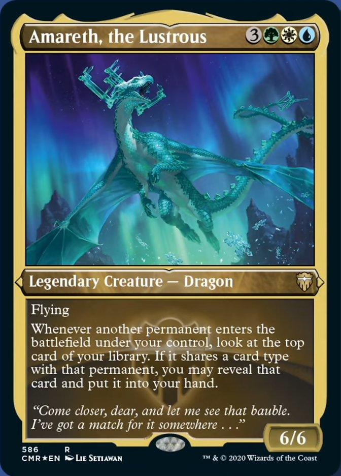 Amareth, the Lustrous (Etched) [Commander Legends] - Rocket TCG