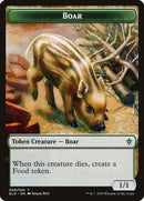 Boar Token [Throne of Eldraine Tokens] - Rocket TCG