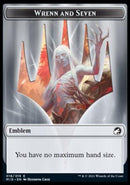 Clue // Wrenn and Seven Emblem Double-sided Token [Innistrad: Midnight Hunt Tokens] - Rocket TCG