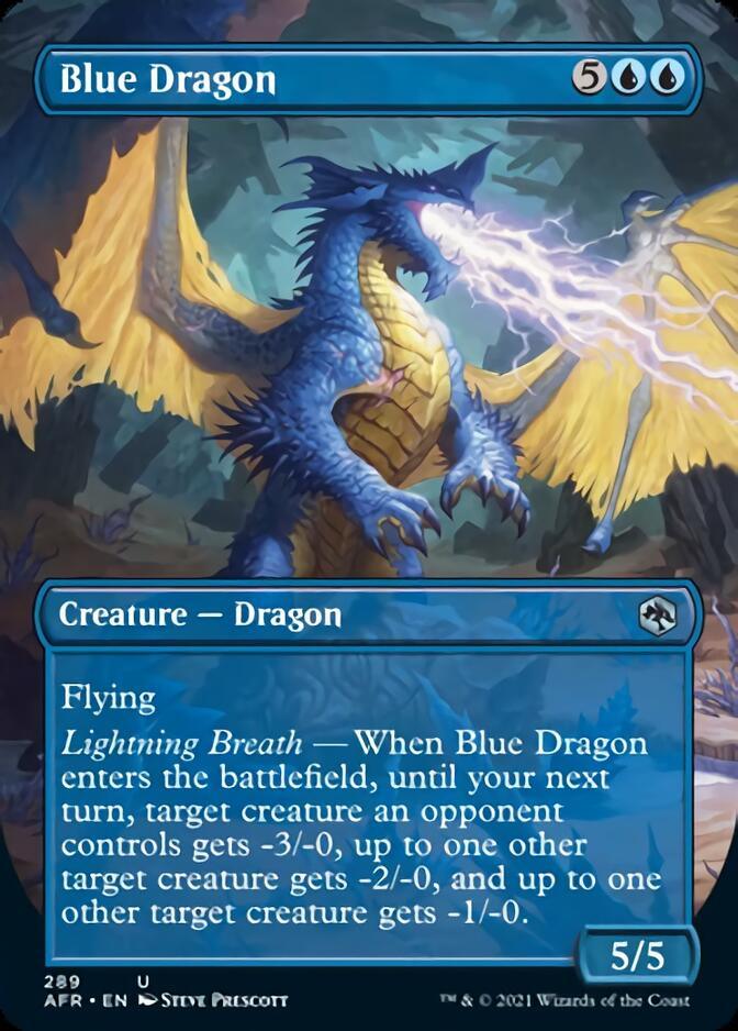 Blue Dragon (Borderless Alternate Art) [Dungeons & Dragons: Adventures in the Forgotten Realms] - Rocket TCG