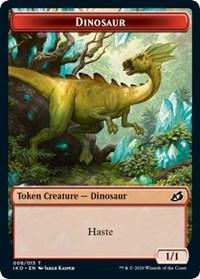 Dinosaur // Human Soldier (005) Double-sided Token [Ikoria: Lair of Behemoths Tokens] - Rocket TCG