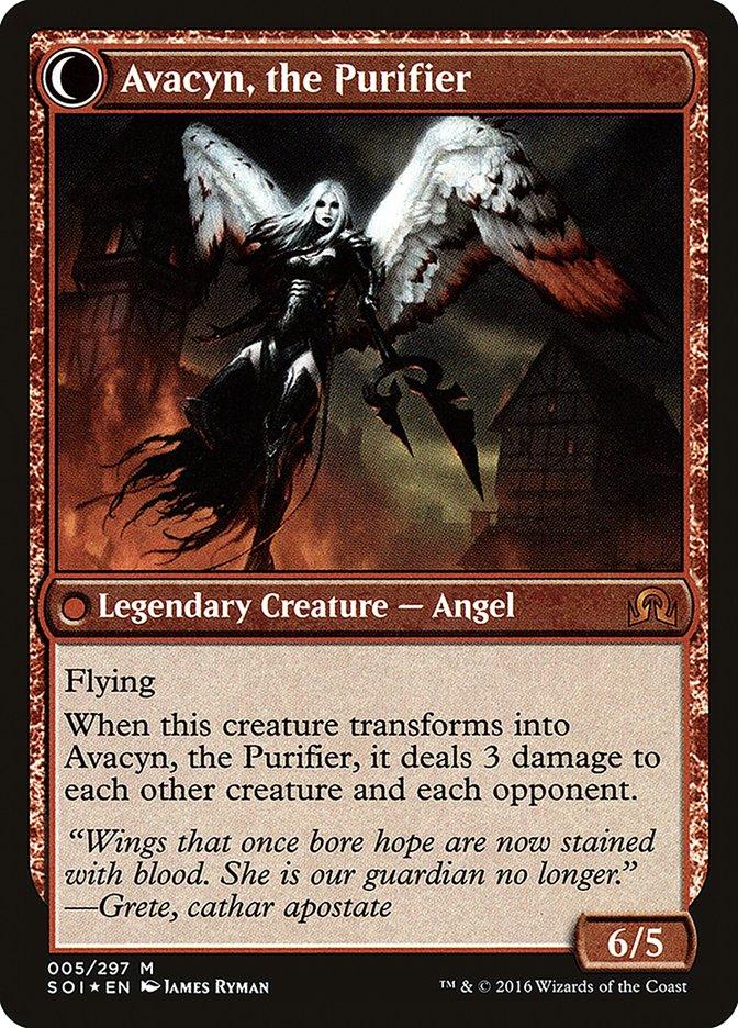 Archangel Avacyn // Avacyn, the Purifier [Shadows over Innistrad Prerelease Promos] - Rocket TCG