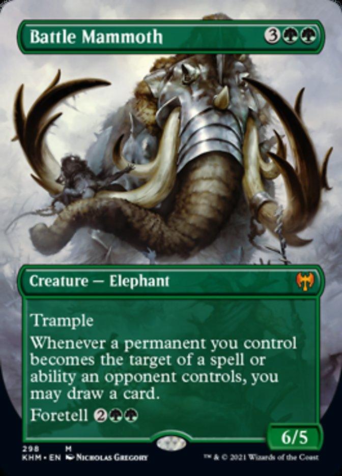 Battle Mammoth (Borderless Alternate Art) [Kaldheim] - Rocket TCG