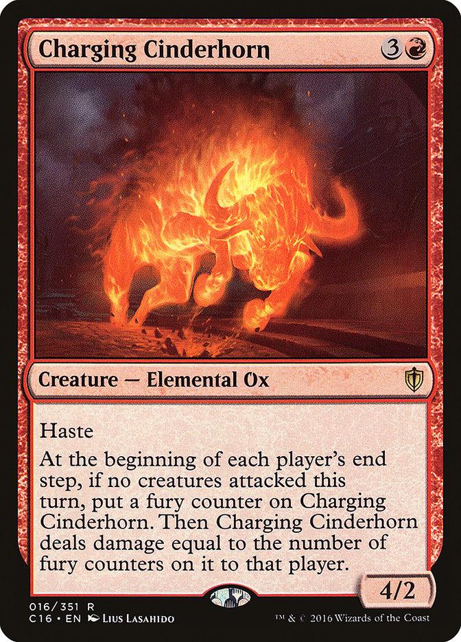 Charging Cinderhorn [Commander 2016] - Rocket TCG
