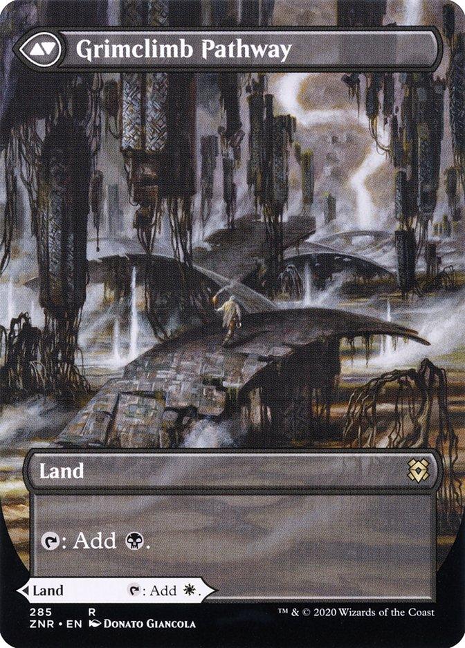 Brightclimb Pathway // Grimclimb Pathway (Borderless Alternate Art) [Zendikar Rising] - Rocket TCG