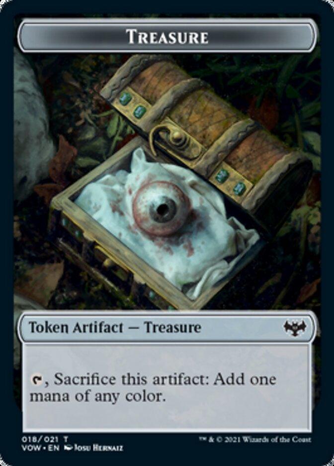 Blood // Treasure Double-sided Token [Innistrad: Crimson Vow Tokens] - Rocket TCG