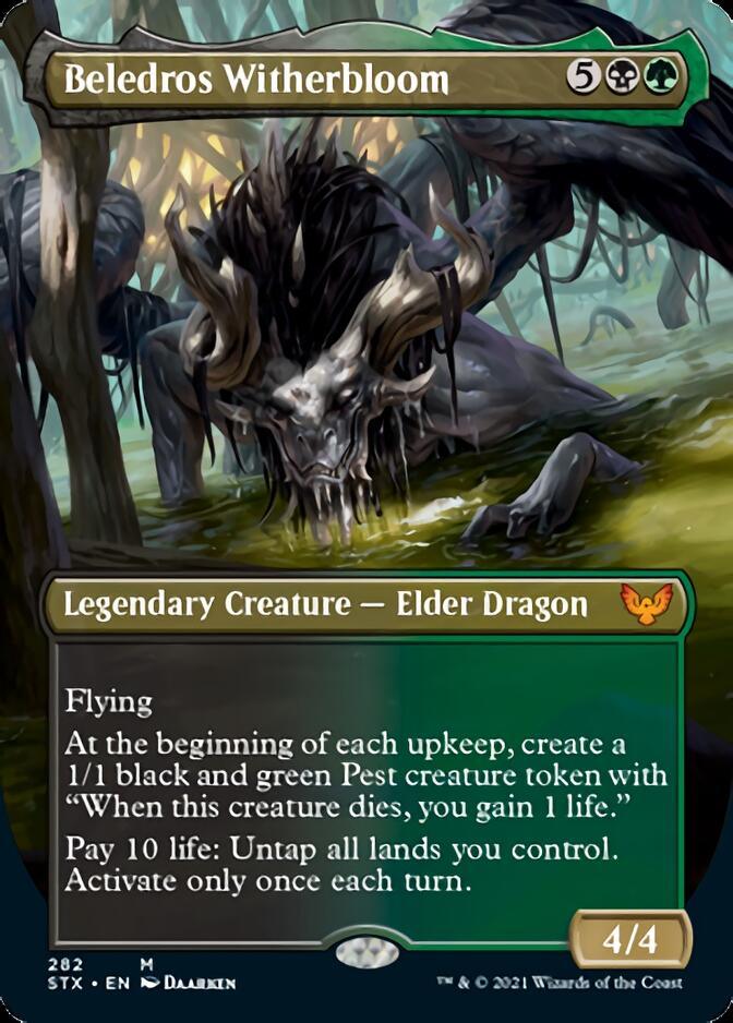 Beledros Witherbloom (Borderless Alternate Art) [Strixhaven: School of Mages] - Rocket TCG