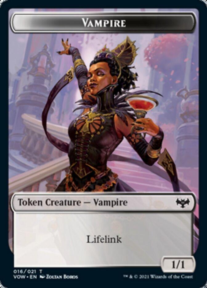 Blood // Vampire (016) Double-sided Token [Innistrad: Crimson Vow Tokens] - Rocket TCG