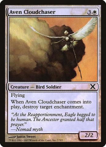 Aven Cloudchaser (Premium Foil) [Tenth Edition] - Rocket TCG
