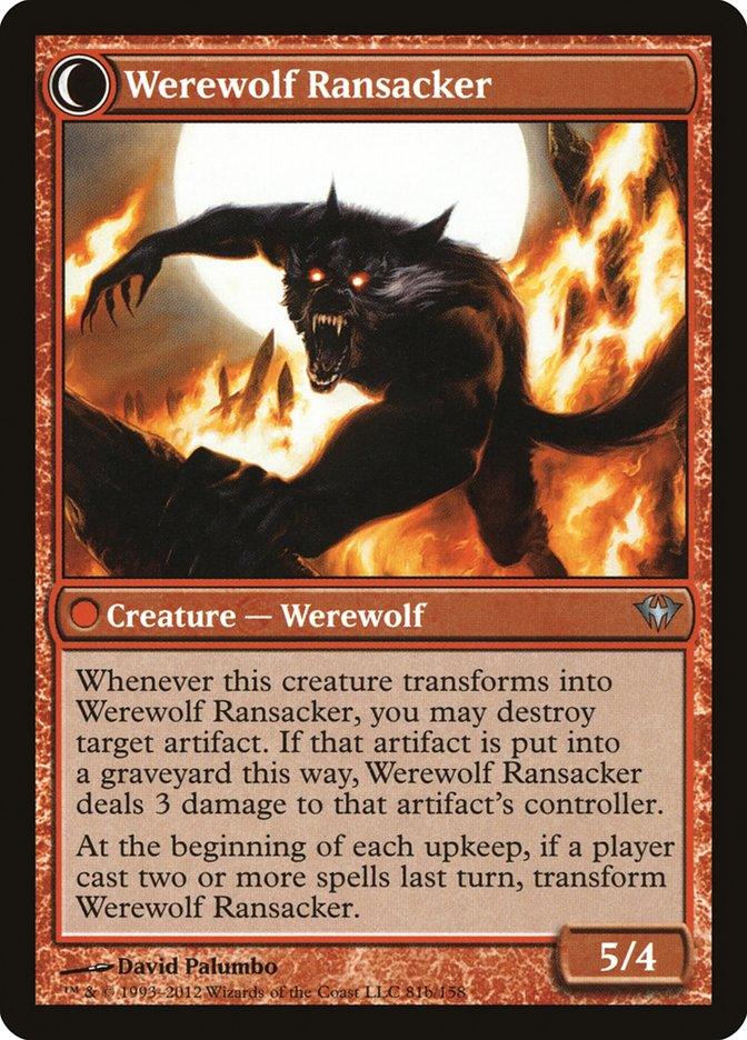 Afflicted Deserter // Werewolf Ransacker [Dark Ascension] - Rocket TCG