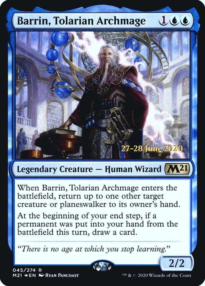 Barrin, Tolarian Archmage [Core Set 2021 Prerelease Promos] - Rocket TCG