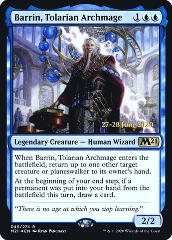 Barrin, Tolarian Archmage [Core Set 2021 Prerelease Promos] - Rocket TCG