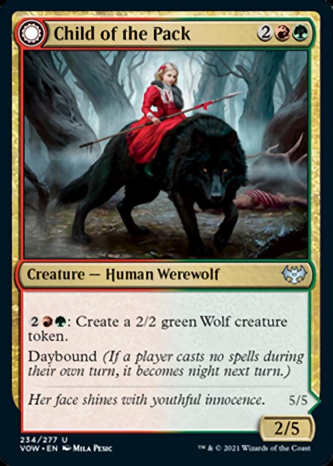 Child of the Pack // Savage Packmate [Innistrad: Crimson Vow] - Rocket TCG