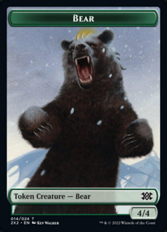 Bear // Spirit (008) Double-sided Token [Double Masters 2022 Tokens] - Rocket TCG