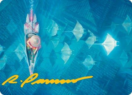 Discover the Impossible Art Card (Gold-Stamped Signature) [Kamigawa: Neon Dynasty Art Series] - Rocket TCG