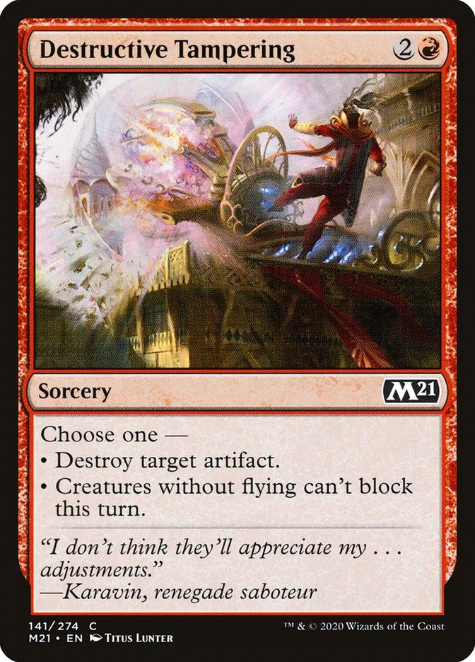 Destructive Tampering [Core Set 2021] - Rocket TCG