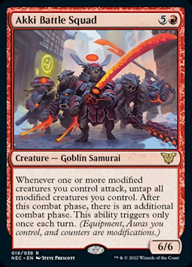 Akki Battle Squad [Kamigawa: Neon Dynasty Commander] - Rocket TCG