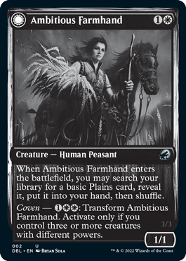 Ambitious Farmhand // Seasoned Cathar [Innistrad: Double Feature] - Rocket TCG