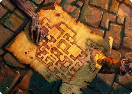Dungeon Map Art Card [Dungeons & Dragons: Adventures in the Forgotten Realms Art Series] - Rocket TCG