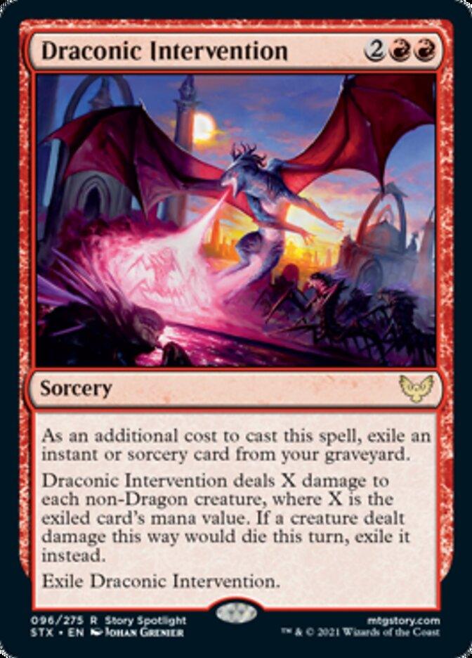 Draconic Intervention [Strixhaven: School of Mages] - Rocket TCG