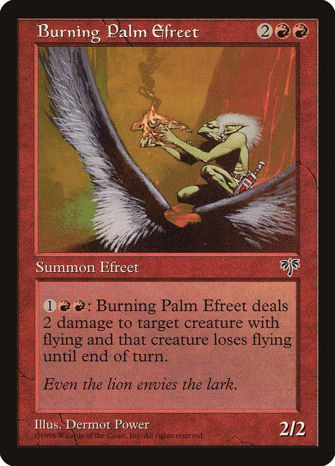 Burning Palm Efreet [Mirage] - Rocket TCG