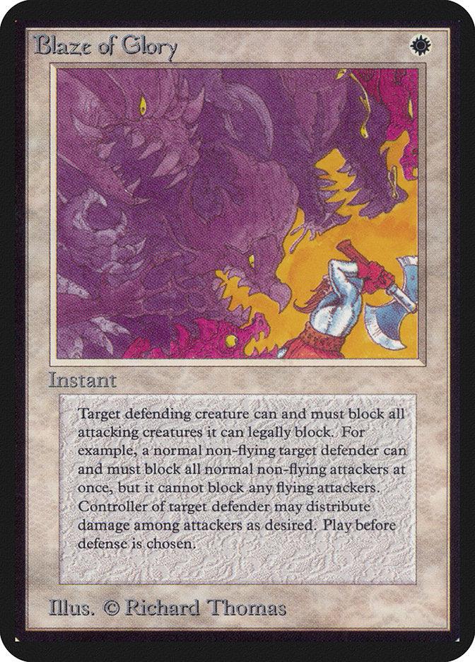 Blaze of Glory [Alpha Edition] - Rocket TCG