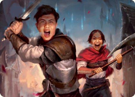 Daybreak Combatants Art Card [Innistrad: Crimson Vow Art Series] - Rocket TCG