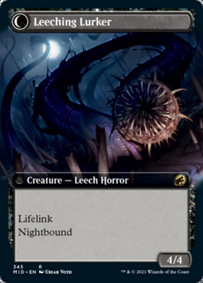 Curse of Leeches // Leeching Lurker (Extended Art) [Innistrad: Midnight Hunt] - Rocket TCG