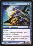 Cloud Elemental (Premium Foil) [Tenth Edition] - Rocket TCG