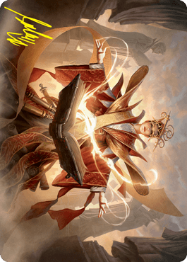 Augusta, Dean of Order Art Card (Gold-Stamped Signature) [Strixhaven: School of Mages Art Series] - Rocket TCG
