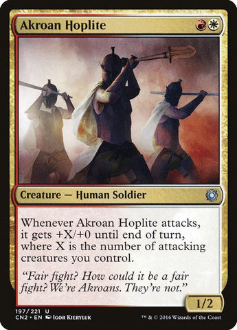 Akroan Hoplite [Conspiracy: Take the Crown] - Rocket TCG