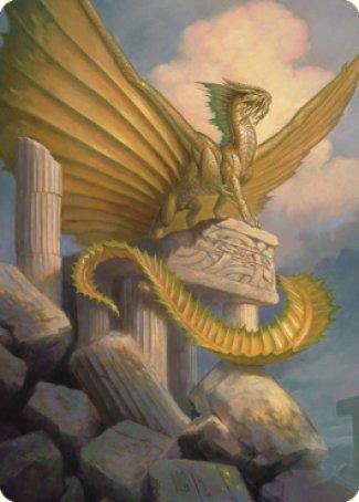 Ancient Gold Dragon Art Card (05) [Commander Legends: Battle for Baldur's Gate Art Series] - Rocket TCG