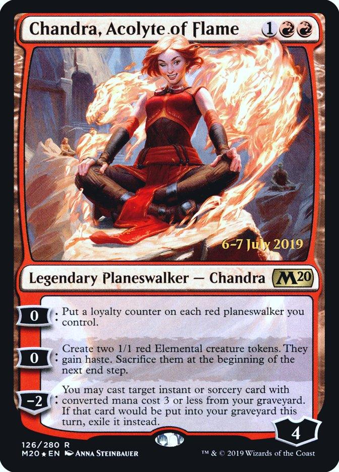 Chandra, Acolyte of Flame [Core Set 2020 Prerelease Promos] - Rocket TCG