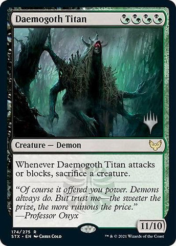 Daemogoth Titan (Promo Pack) [Strixhaven: School of Mages Promos] - Rocket TCG