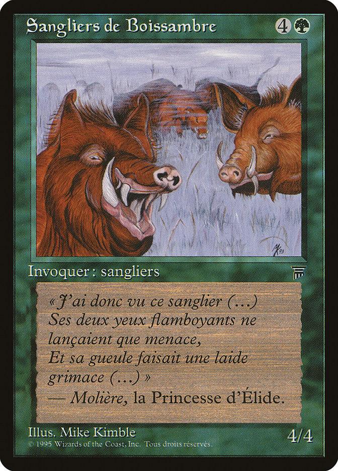 Durkwood Boars (French) - "Sangliers de Boissambre" [Renaissance] - Rocket TCG