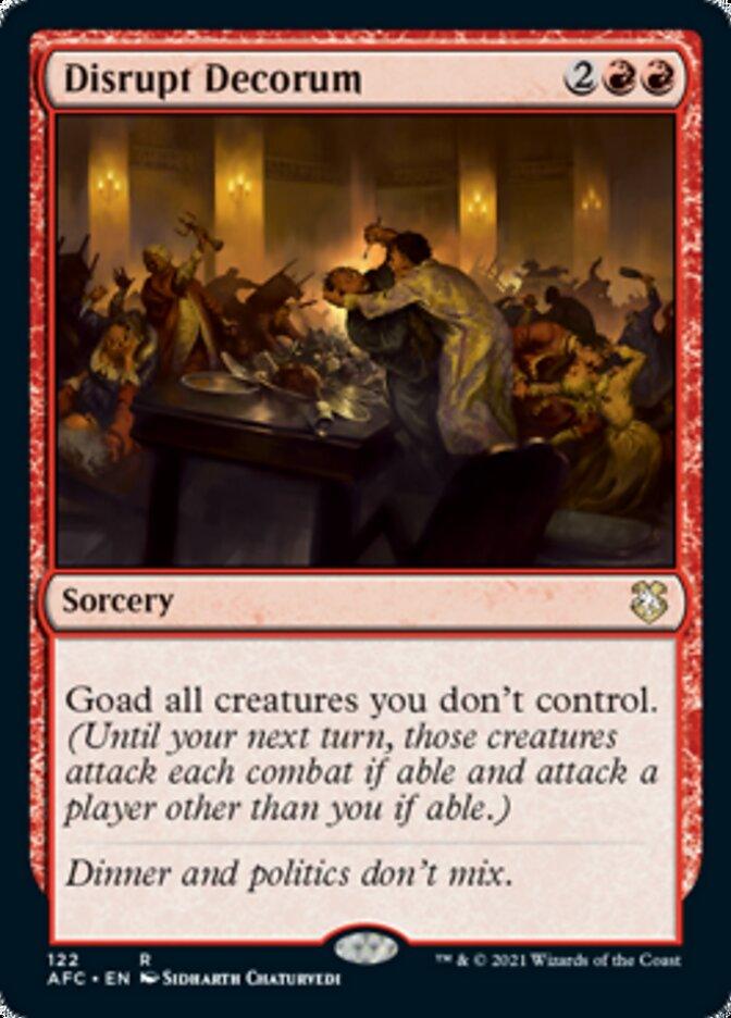 Disrupt Decorum [Dungeons & Dragons: Adventures in the Forgotten Realms Commander] - Rocket TCG