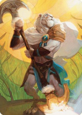 Ajani, Sleeper Agent Art Card [Dominaria United Art Series] - Rocket TCG