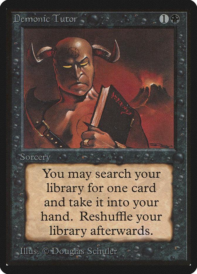 Demonic Tutor [Beta Edition] - Rocket TCG