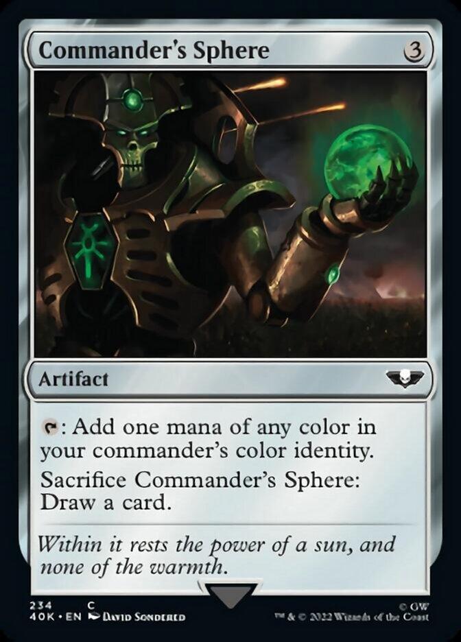 Commander's Sphere (234) (Surge Foil) [Universes Beyond: Warhammer 40,000] - Rocket TCG