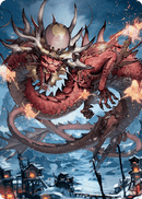 Atsushi, the Blazing Sky 2 Art Card [Kamigawa: Neon Dynasty Art Series] - Rocket TCG