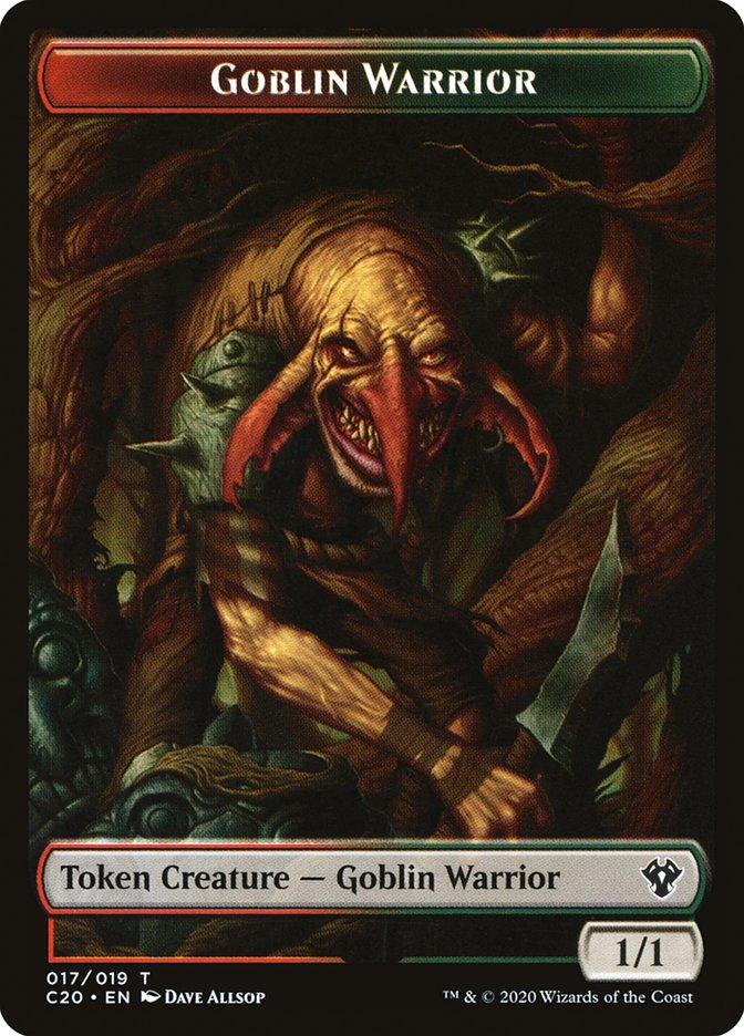 Drake // Goblin Warrior Double-sided Token [Commander 2020 Tokens] - Rocket TCG