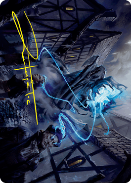 Dreamshackle Geist Art Card (Gold-Stamped Signature) [Innistrad: Crimson Vow Art Series] - Rocket TCG