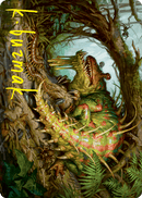 Blex, Vexing Pest Art Card (Gold-Stamped Signature) [Strixhaven: School of Mages Art Series] - Rocket TCG