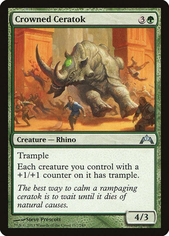 Crowned Ceratok [Gatecrash] - Rocket TCG